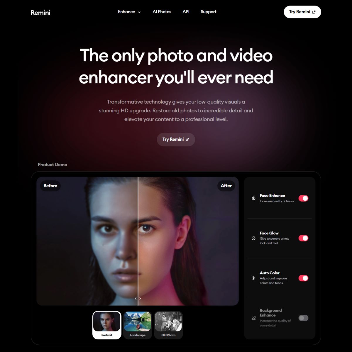 Remini Ai Tool Details Features
