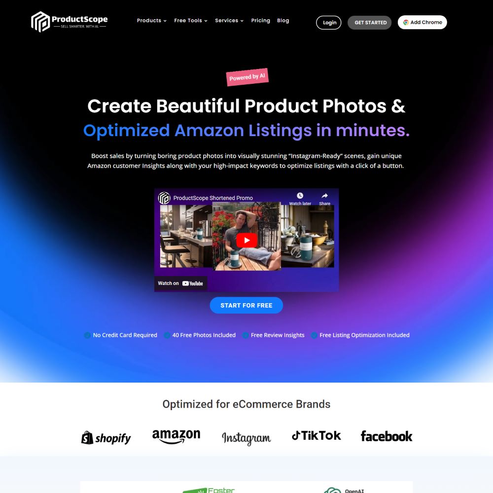 ai platform for amazon product photos _ productscope ai
