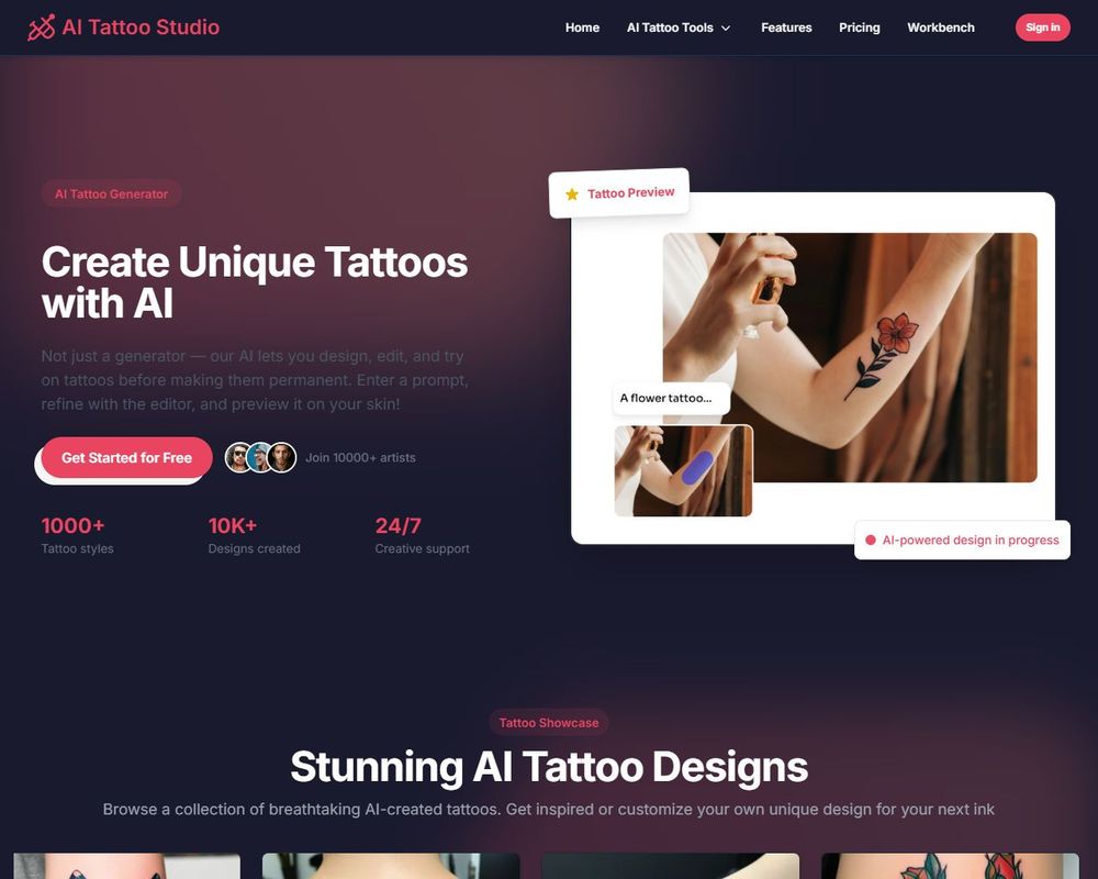 AI Tattoo Studio - Ai Tool Details & Features