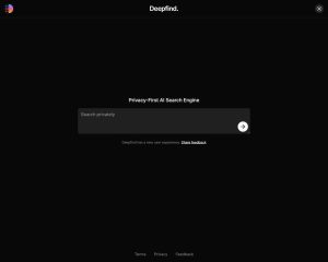Deepfind website screenshot