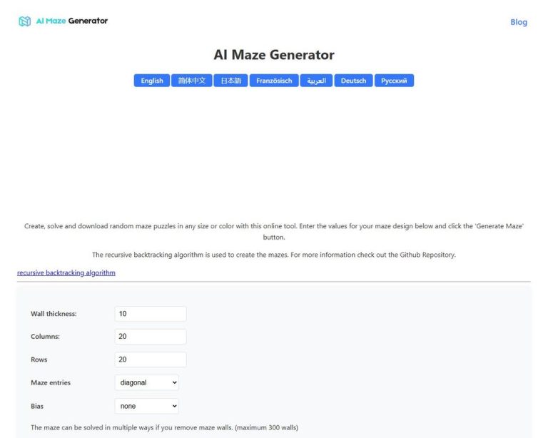 AI Maze Generator - Ai Tool Details & Features