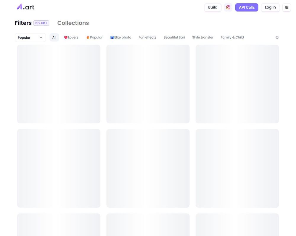 Screenshot of the A1.art