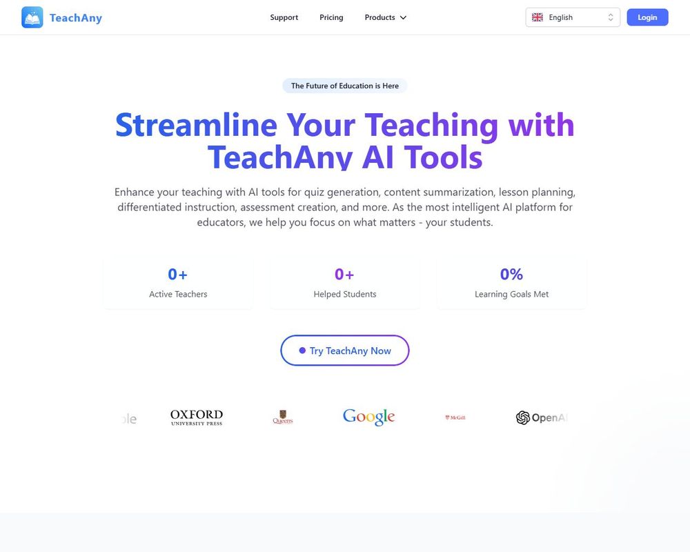 TeachAny website showing job listings for teachers.