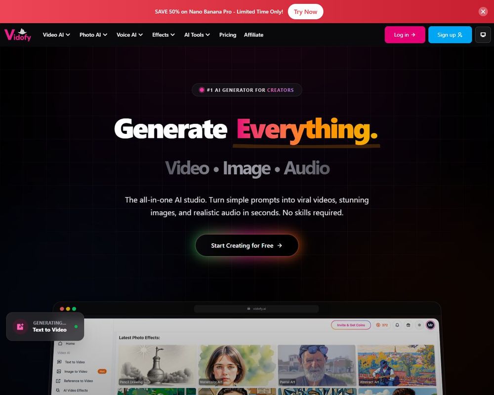 vidofy website thumbnail