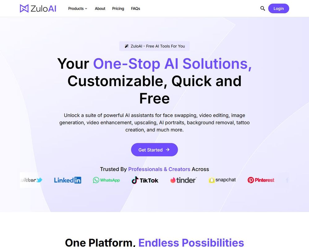 zuloai website thumbnail