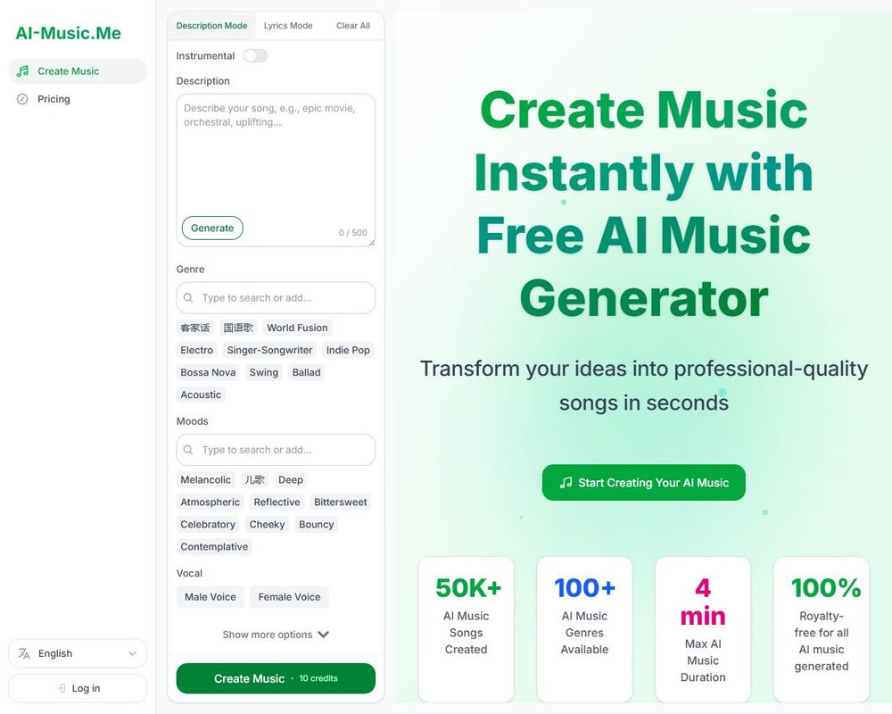 ai-music website thumbnail