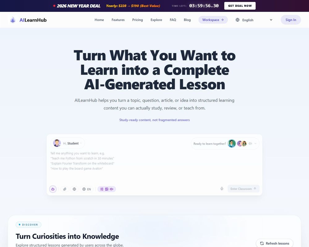 ailearnhub website thumbnail