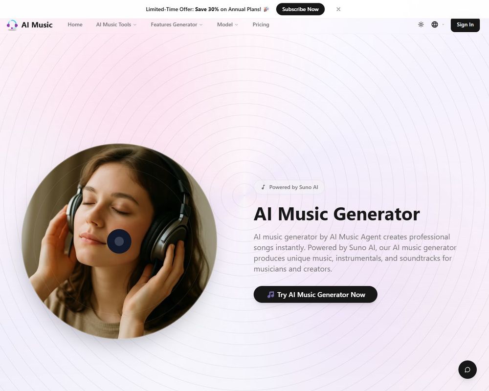 aimusicagent website thumbnail